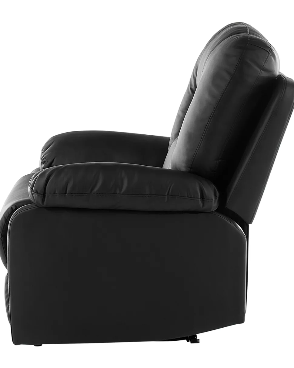Sessel Kunstleder Schwarz Verstellbar Bergen
