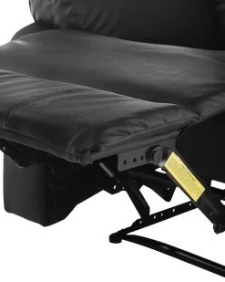 Sessel Kunstleder Schwarz Verstellbar Bergen