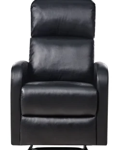 Sessel Kunstleder Schwarz Led-Beleuchtung Usb-Port Verstellbar Virrat