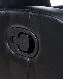 Sessel Kunstleder Schwarz Led-Beleuchtung Usb-Port Verstellbar Virrat