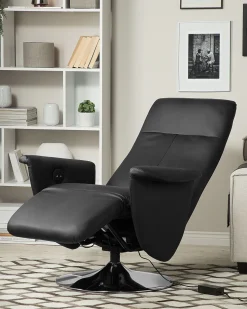 Sessel Kunstleder Schwarz Prime