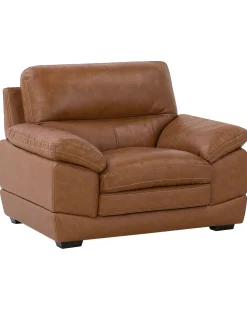 Sessel Leder Goldbraun Horten