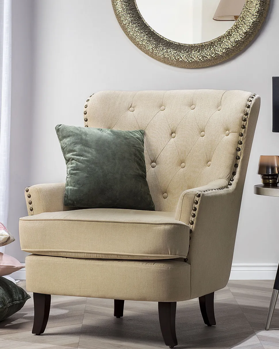 Sessel Polsterbezug Beige Viborg Ii
