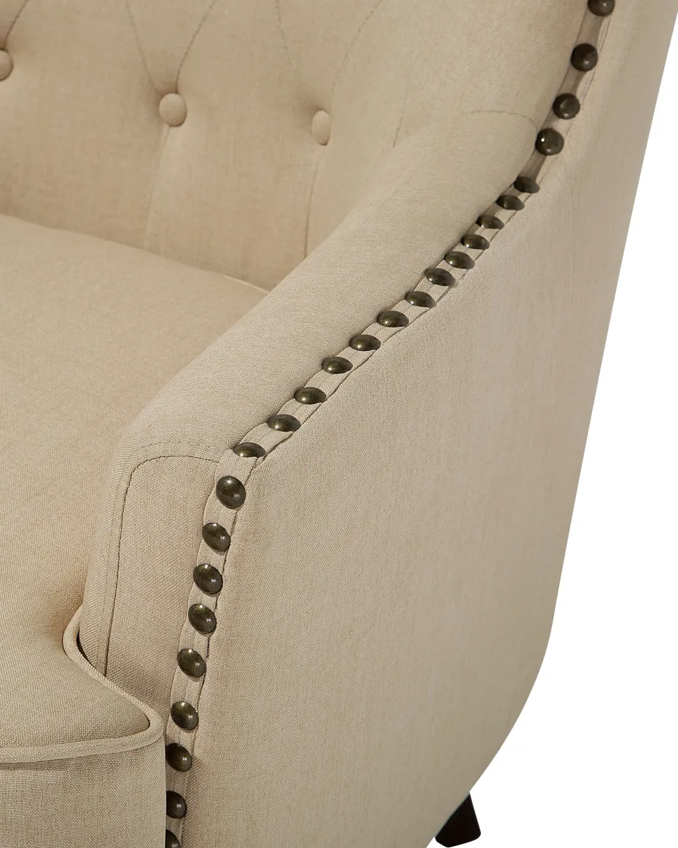 Sessel Polsterbezug Beige Viborg Ii