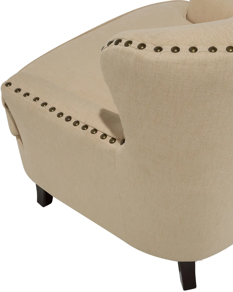 Sessel Polsterbezug Beige Viborg Ii