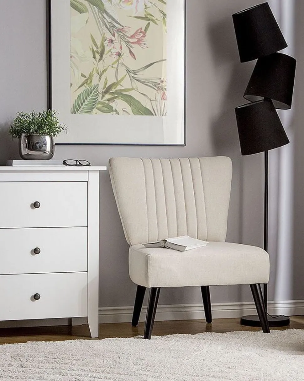 Sessel Polsterbezug Beige Vaasa
