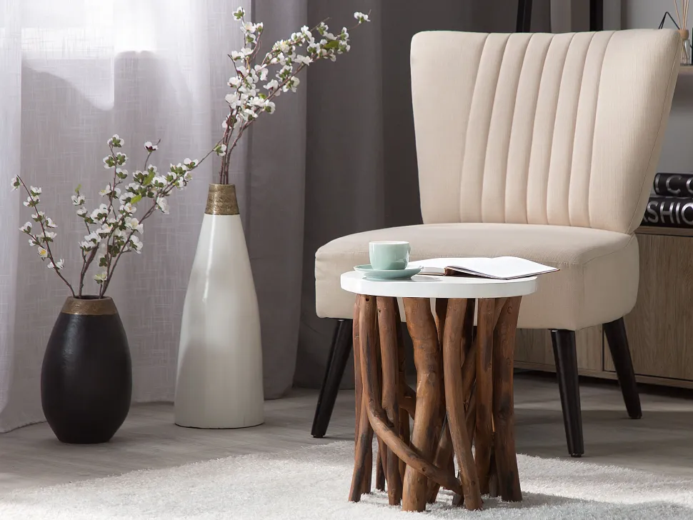 Sessel Polsterbezug Beige Vaasa