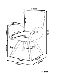 Sessel Polsterbezug Blau Geblumt Bjarn
