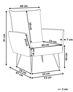 Sessel Polsterbezug Blumenmuster Schwarz Ribe