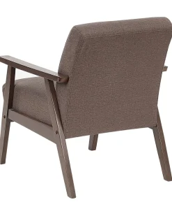 Sessel Polsterbezug Braun Retro-Design Asnes