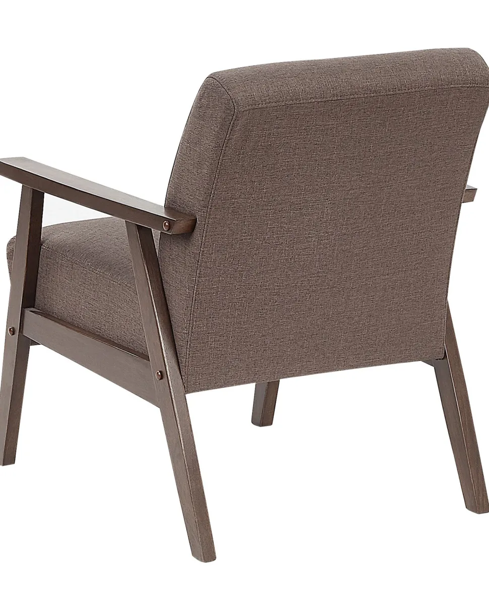Sessel Polsterbezug Braun Retro-Design Asnes