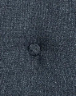 Sessel Polsterbezug Dunkelblau Plus Hocker Vejle
