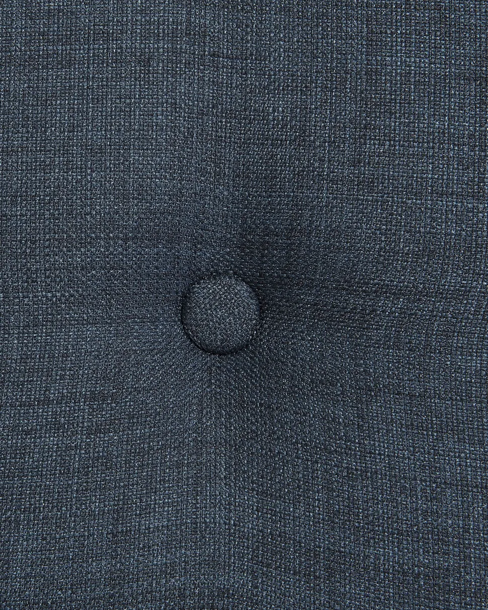 Sessel Polsterbezug Dunkelblau Plus Hocker Vejle