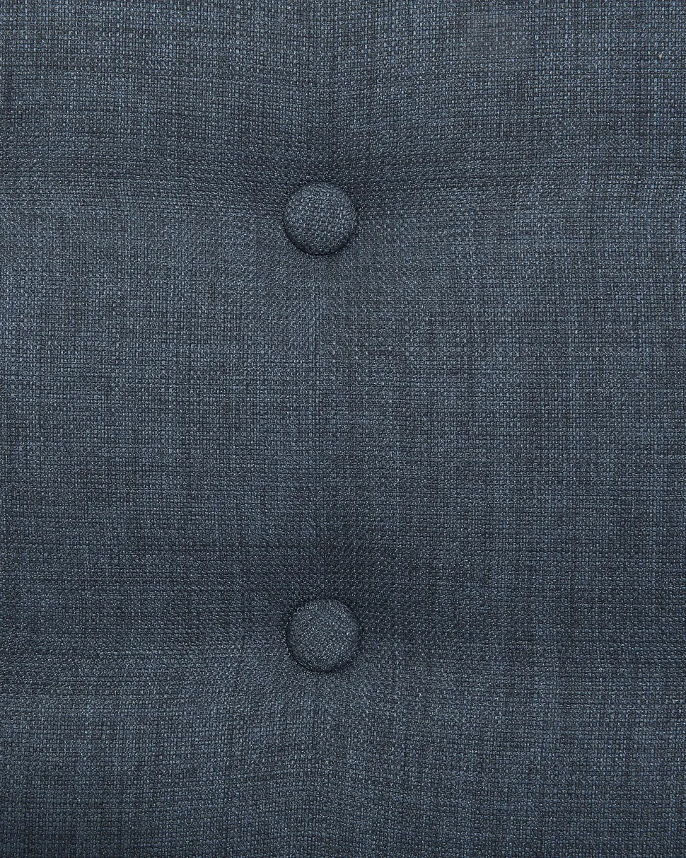 Sessel Polsterbezug Dunkelblau Plus Hocker Vejle