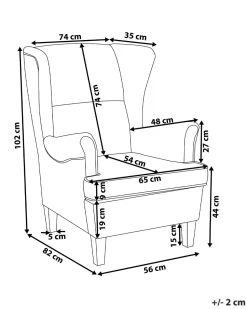 Sessel Polsterbezug Gelb Abson