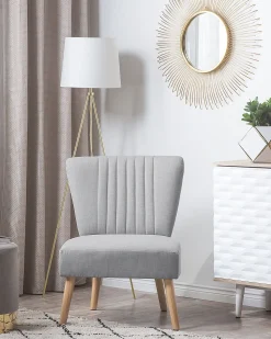 Sessel Polsterbezug Grau Vaasa