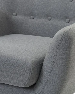 Sessel Polsterbezug Grau Motala