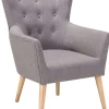 Sessel Polsterbezug Grau Angen