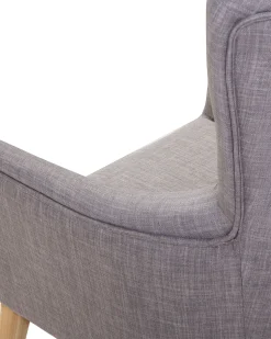 Sessel Polsterbezug Grau Angen