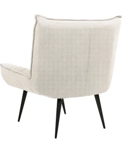Sessel Polsterbezug Hellbeige / Schwarz Alvesta