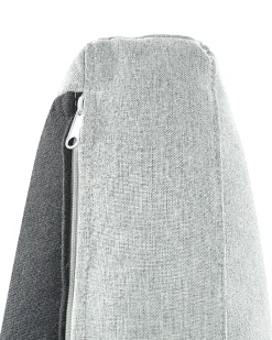 Sessel Polsterbezug Hellgrau / Schwarz Retro-Design Vietas