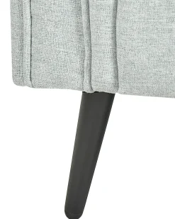 Sessel Polsterbezug Hellgrau / Schwarz Retro-Design Vietas