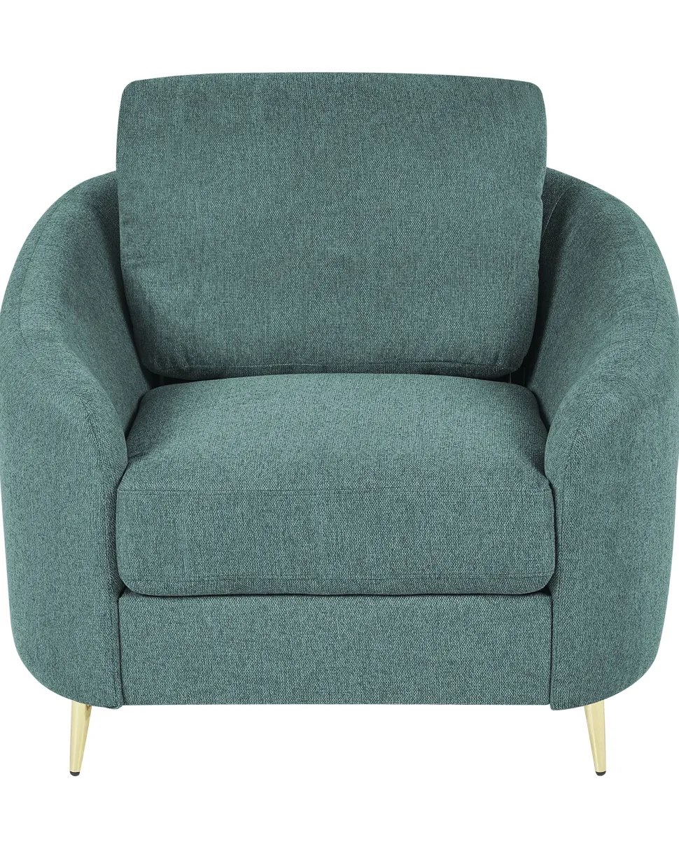 Sessel Polsterbezug Mintgrun / Gold Trosa