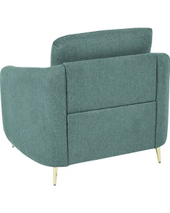 Sessel Polsterbezug Mintgrun / Gold Trosa