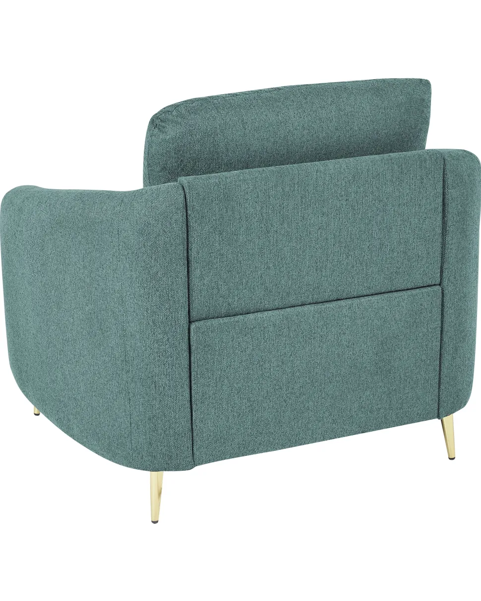Sessel Polsterbezug Mintgrun / Gold Trosa