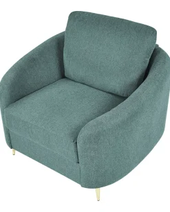 Sessel Polsterbezug Mintgrun / Gold Trosa