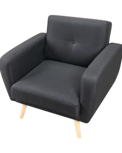 Sessel Polsterbezug Schwarz Verstellbar Florli