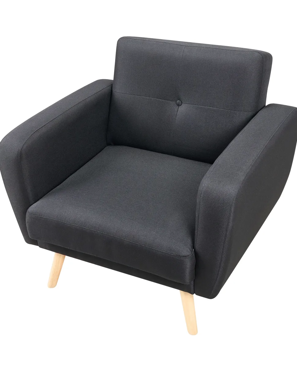Sessel Polsterbezug Schwarz Verstellbar Florli