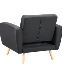 Sessel Polsterbezug Schwarz Verstellbar Florli
