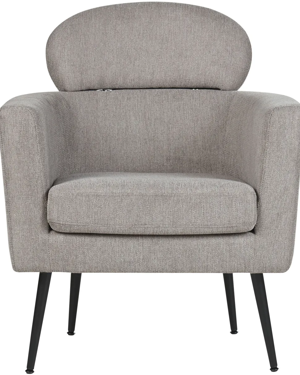 Sessel Polsterbezug Taupe Soby