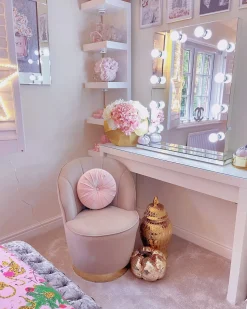 Sessel Samtstoff Beige / Gold Halbrund Alby
