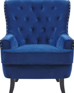 Sessel Samtstoff Blau Viborg Ii