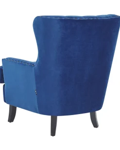 Sessel Samtstoff Blau Viborg Ii