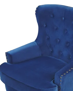Sessel Samtstoff Blau Viborg Ii