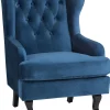 Sessel Samtstoff Dunkelblau Alta