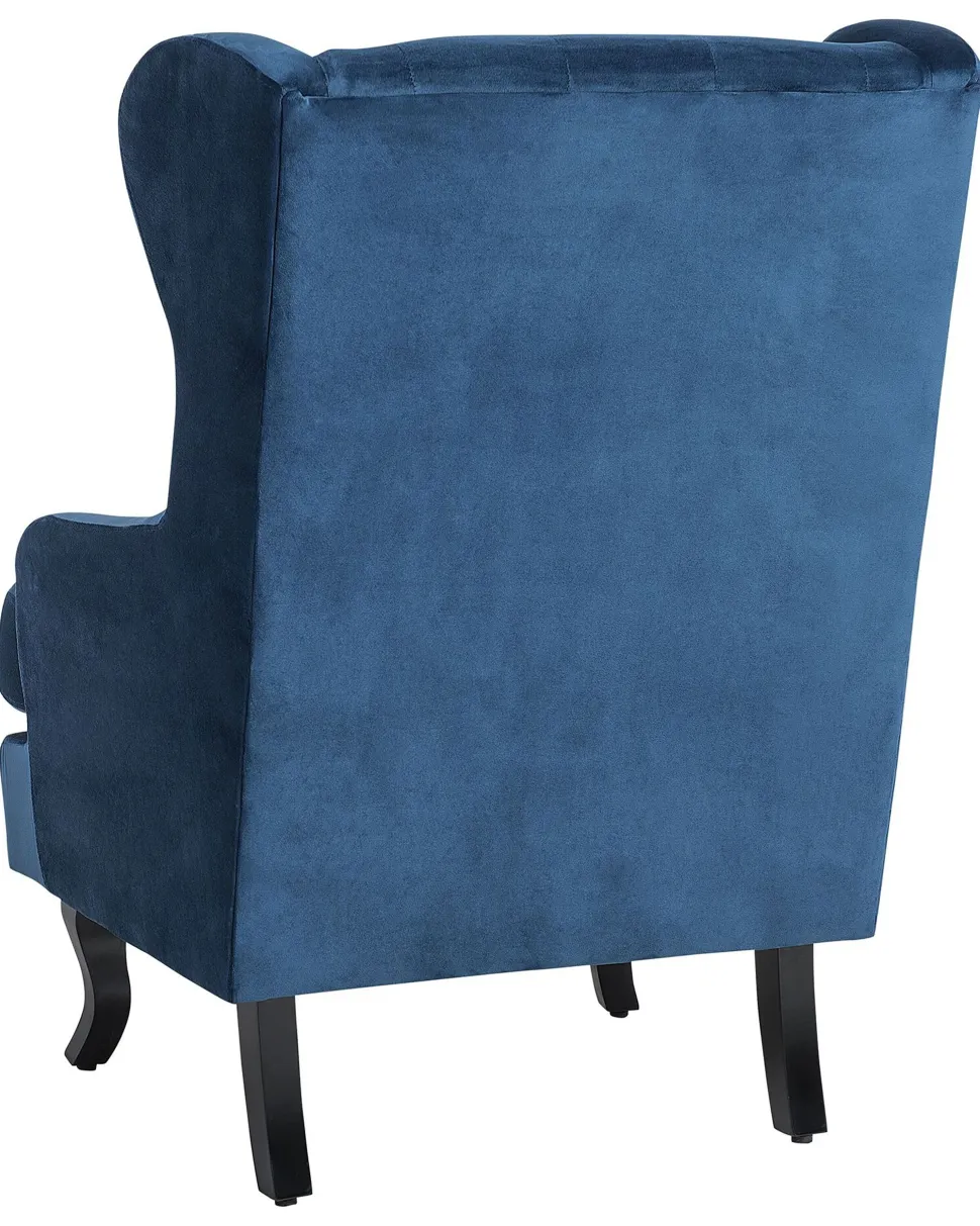 Sessel Samtstoff Dunkelblau Alta