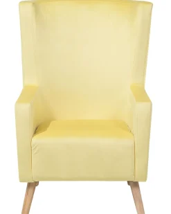 Sessel Samtstoff Gelb Oneida