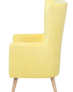 Sessel Samtstoff Gelb Oneida