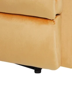 Sessel Samtstoff Gelb Verstellbar Mit Fusstutze Eslov