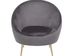 Sessel Samtstoff Grau Langa