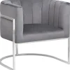 Sessel Samtstoff Grau Larvik