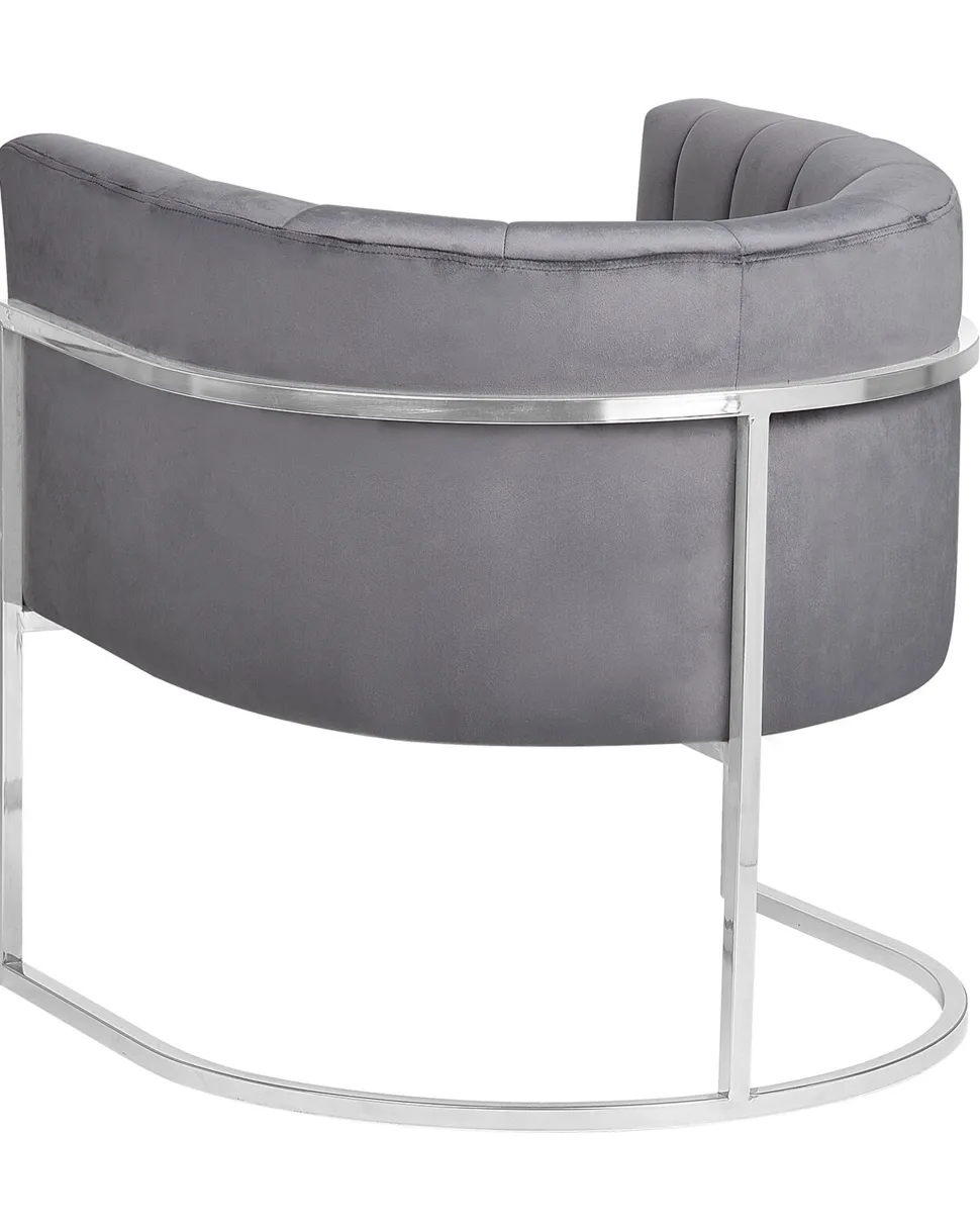 Sessel Samtstoff Grau Larvik