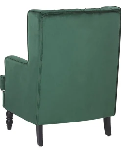 Sessel Samtstoff Grun Plus Hocker Sandset