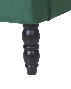 Sessel Samtstoff Grun Plus Hocker Sandset