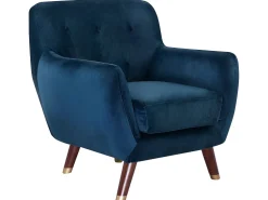 Sessel Samtstoff Marineblau Bodo