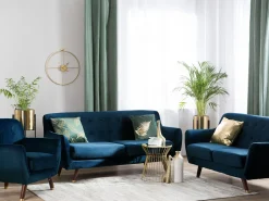 Sessel Samtstoff Marineblau Bodo
